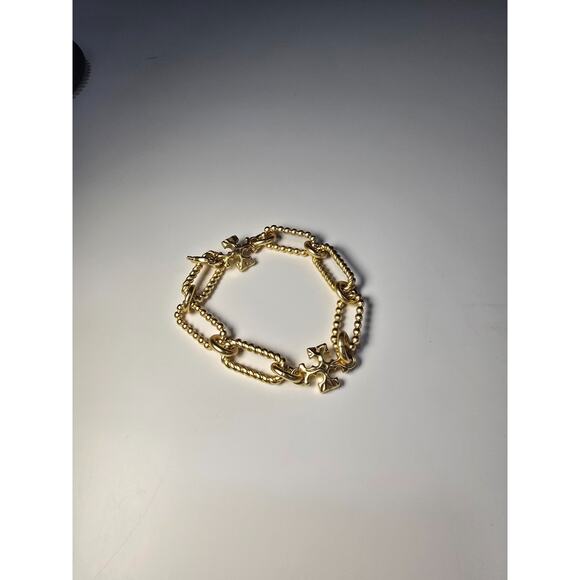 Tory Burch Gold Plated Roxanne Double-T Rope Chain Bracelet NWOT w/TB Pouch - Picture 6 of 8